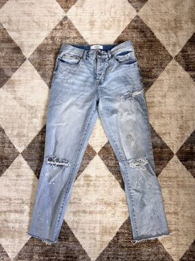 pistola Light Blue Distressed Boyfriend Jeans